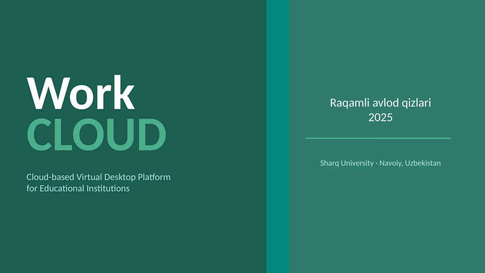 Startup Loyihalar taqdimoti
