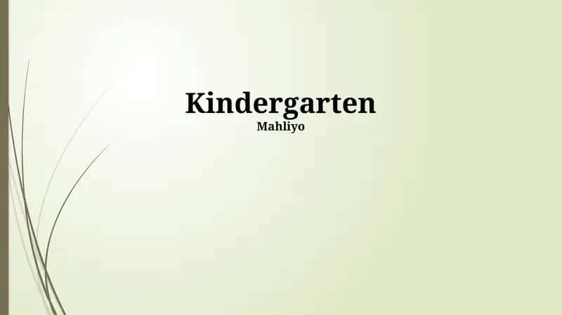Kindergarten