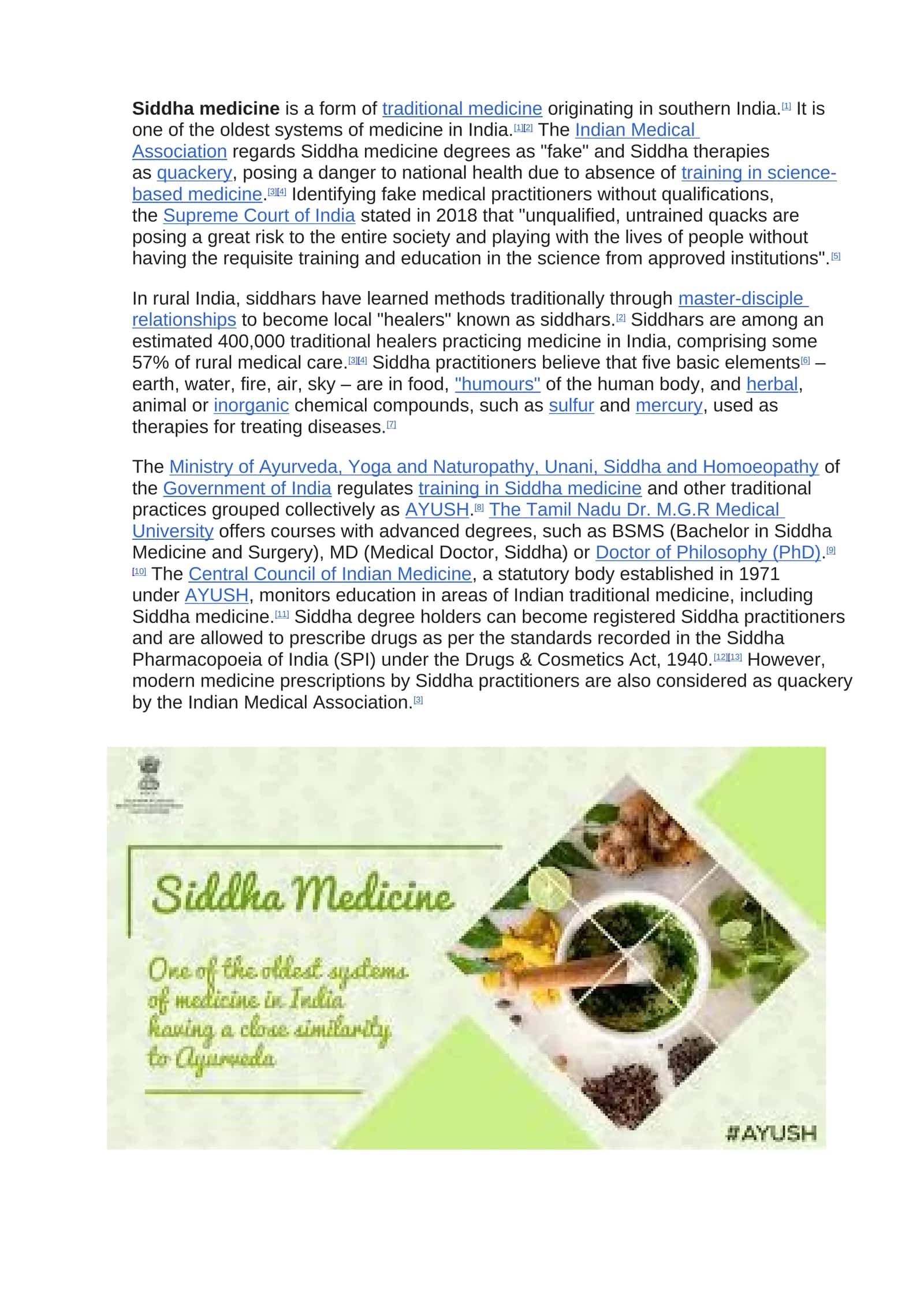 Siddha Medicine