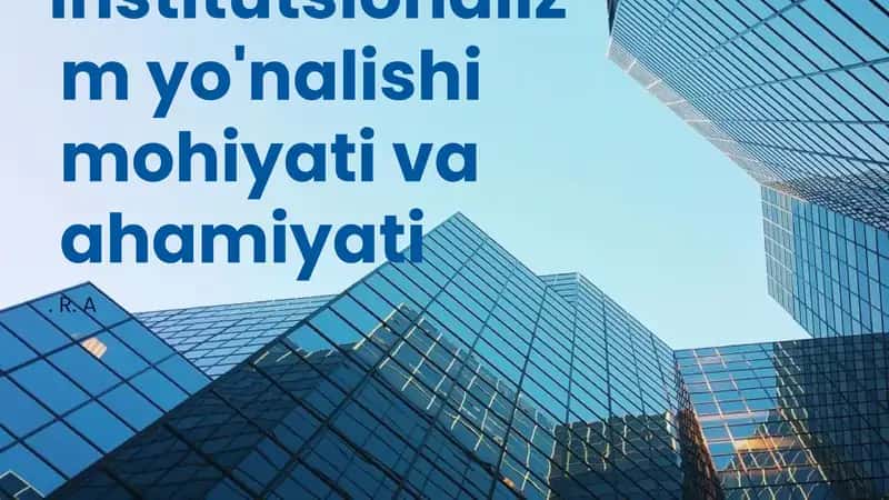 Institutsionalizm Asoslari