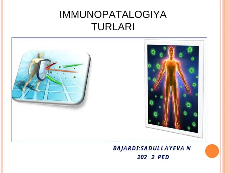 IMMUNOPATALOGIYA TURLARI