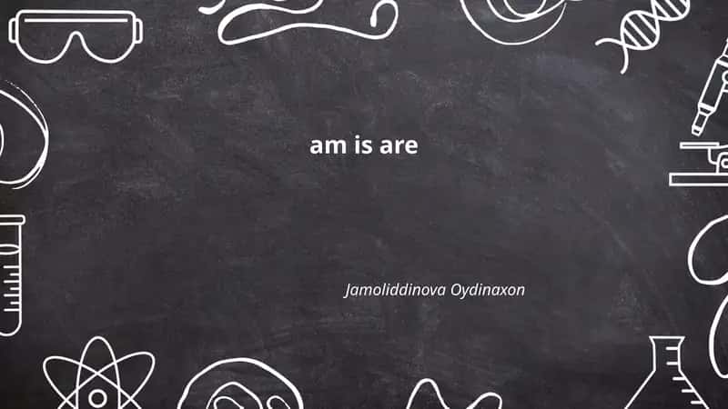 Forms of am/is/are with subject pronouns
