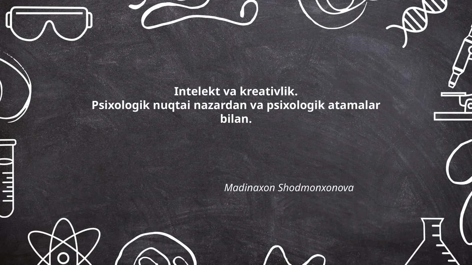 Intelekt va kreativlik