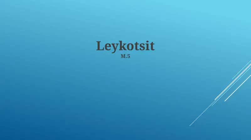 Leykotsit