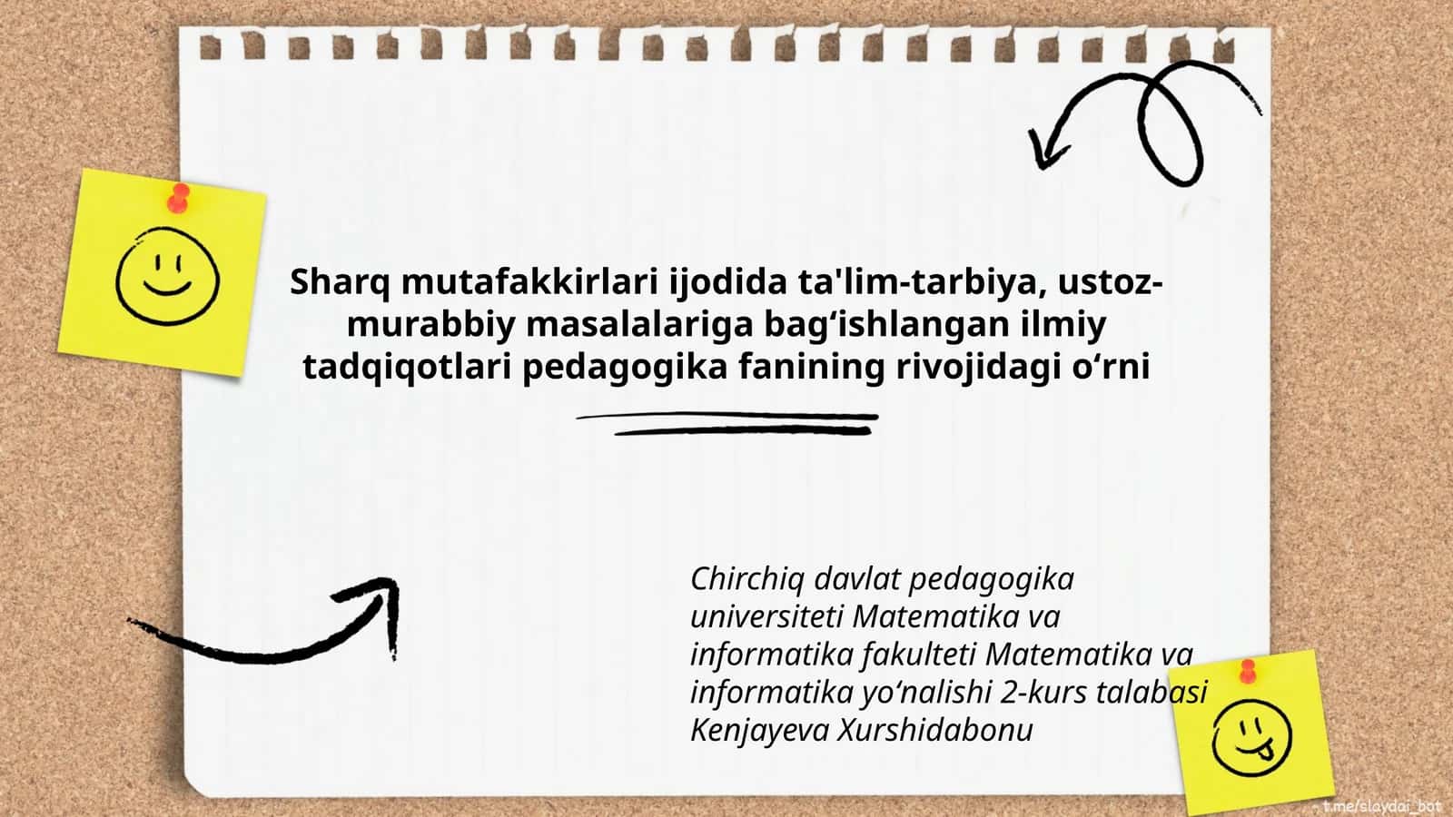 Pedagogika fanining rivojidagi oʻrni