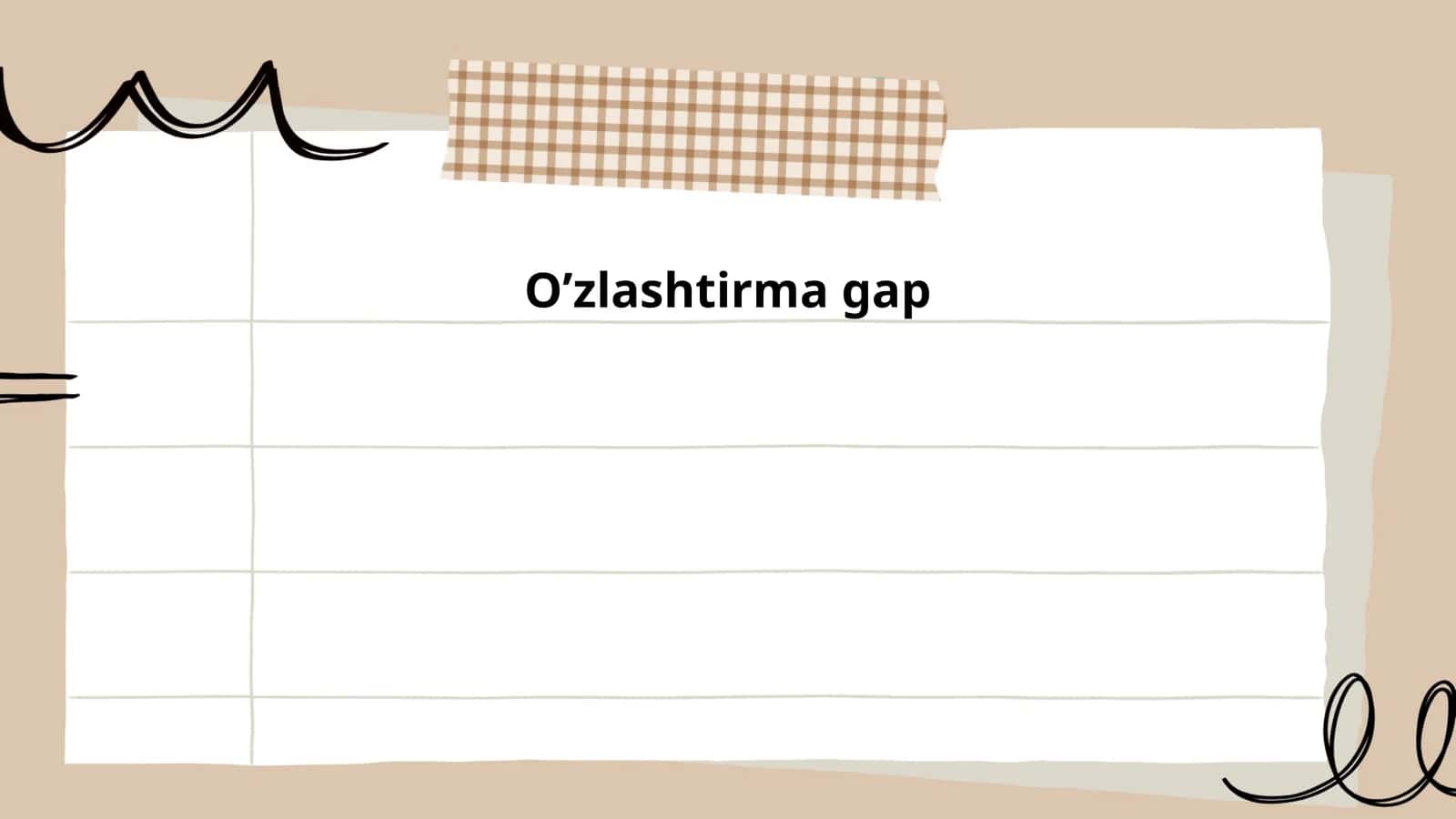 Oʻzlashtirma gap