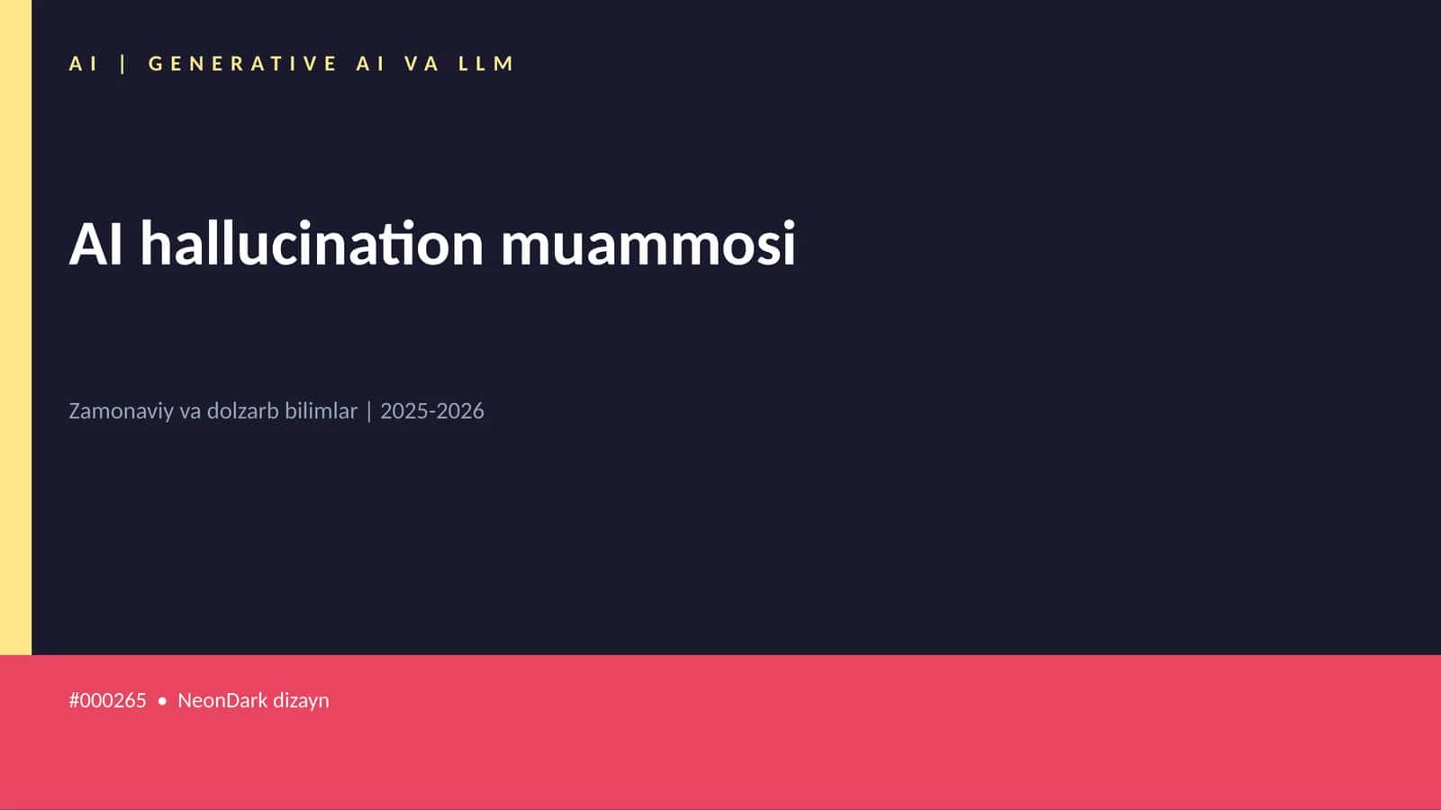 AI hallucination muammosi
