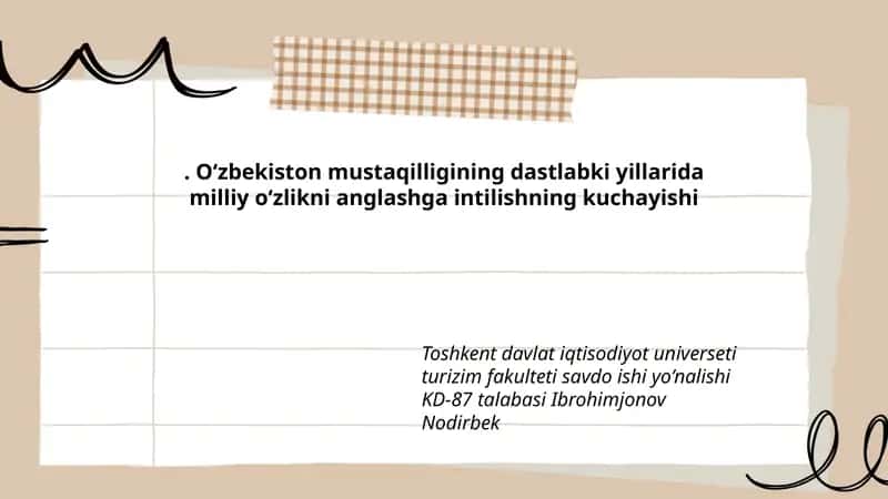 Toshkent davlat iqtisodiyot universeti turizim fakulteti