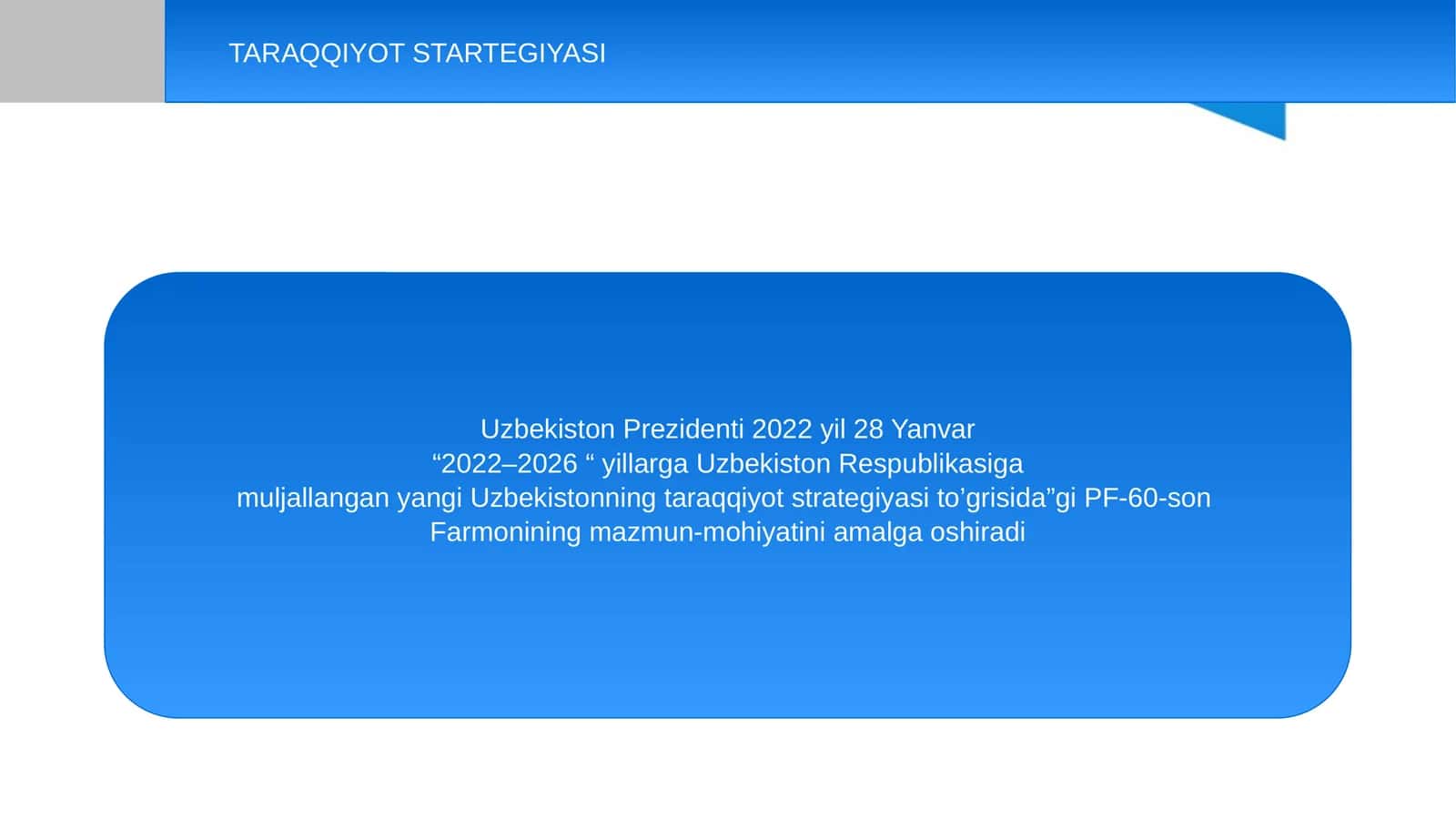 TARAQQIYOT STARTEGIYASI