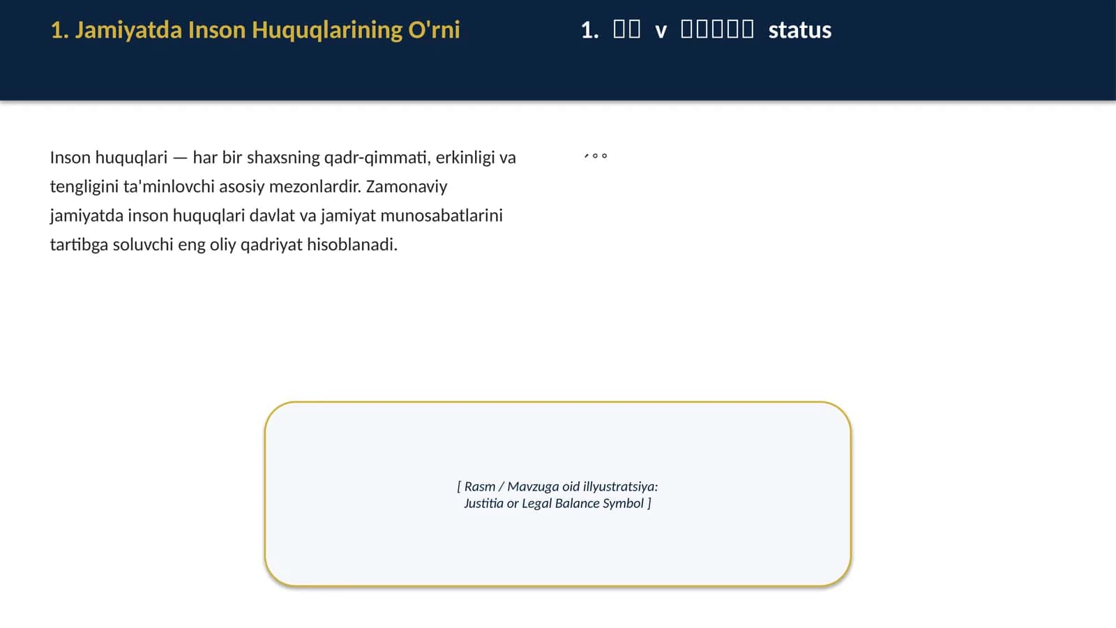 Inson Huquqlari Tushunchasi va Mohiyati