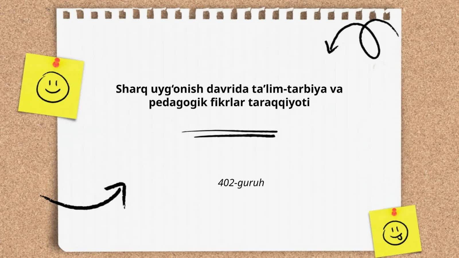 Sharq uyg‘onish davrida ta’lim-tarbiya va pedagogik fikrlar taraqqiyoti