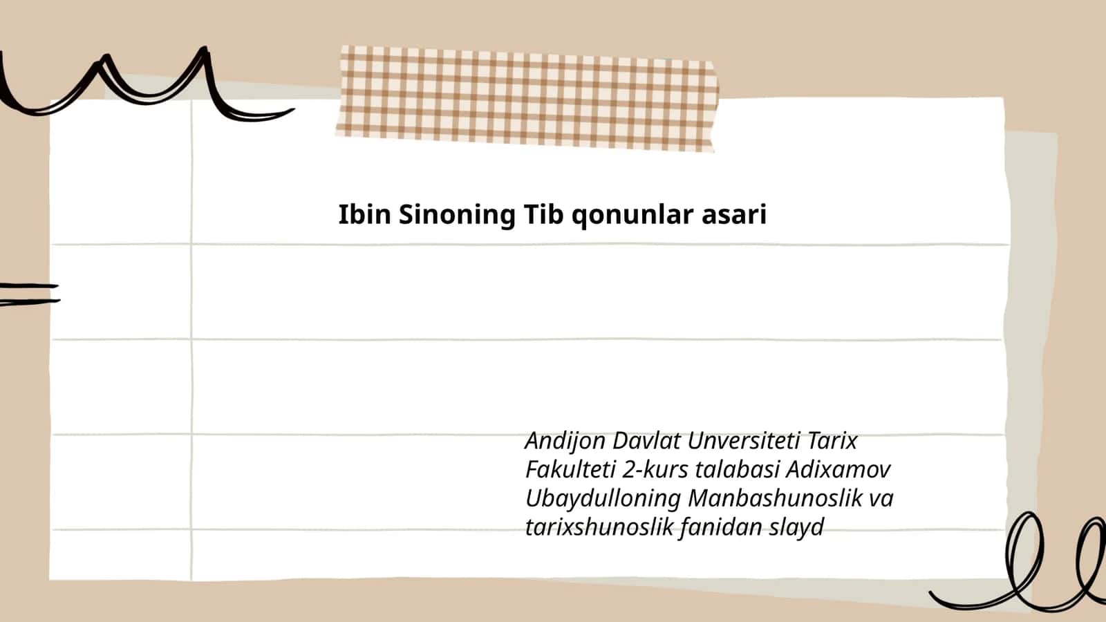 Ibin Sinoning Tib qonunlar asari