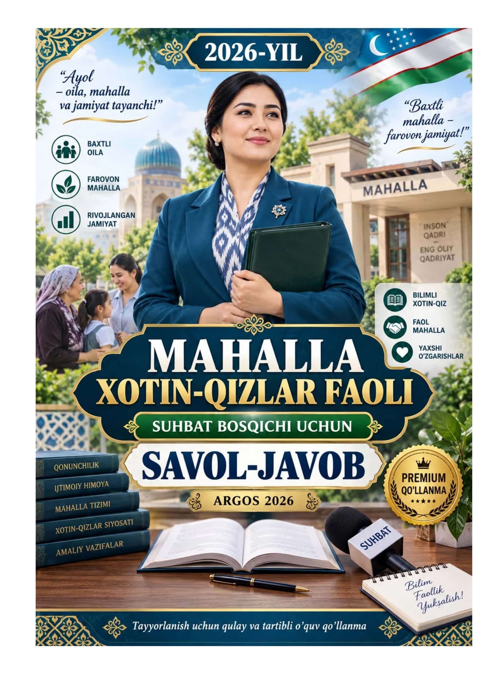 đž MAHALLA XOTIN-QIZLAR FAOLI | SUHBAT BOSQICHI UCHUN 90 TA EHTIMOLIY SAVOL-JAVOB | ARGOS 2026