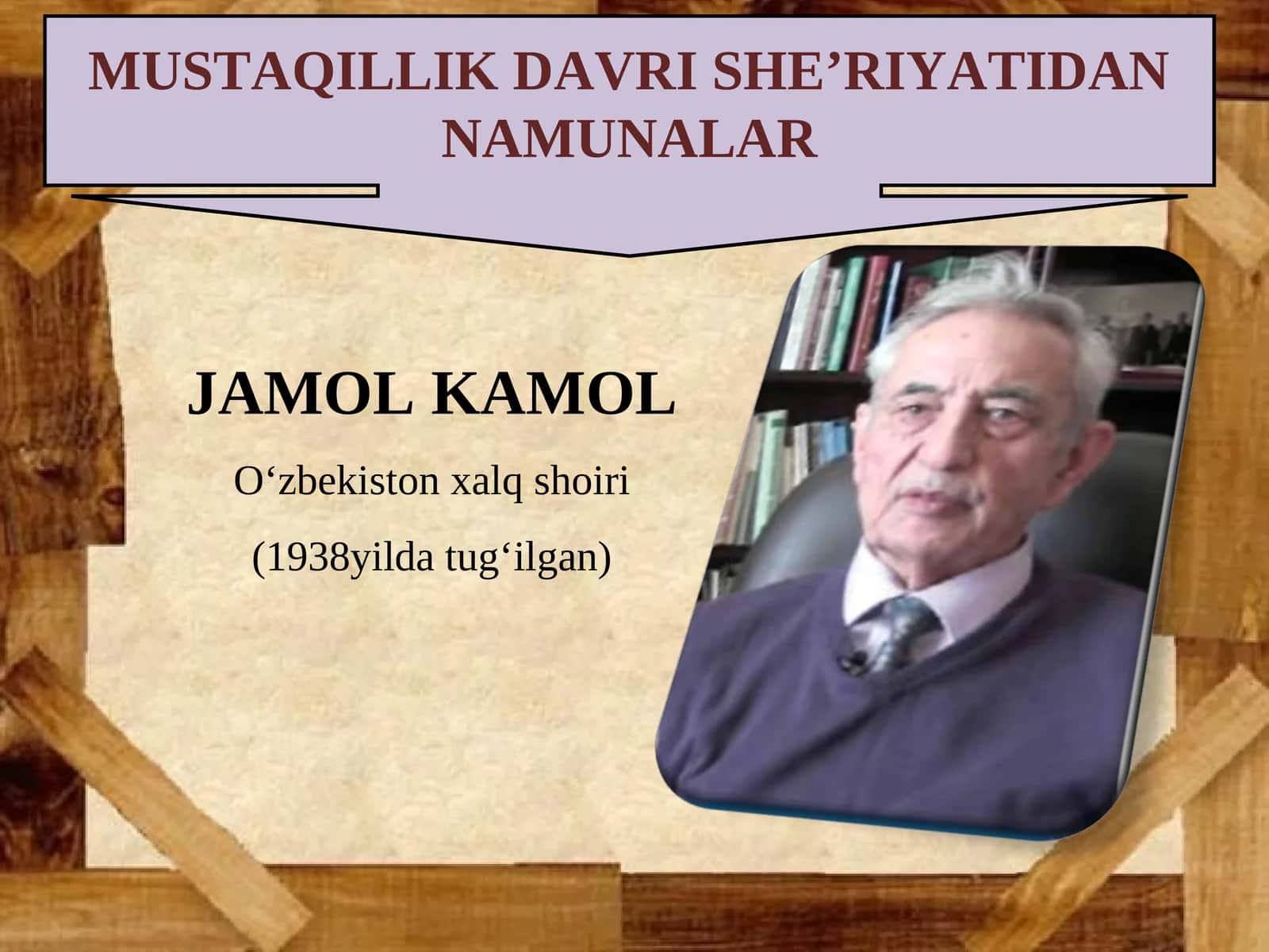MUSTAQILLIK DAVRI SHE’RIYATIDAN NAMUNALAR