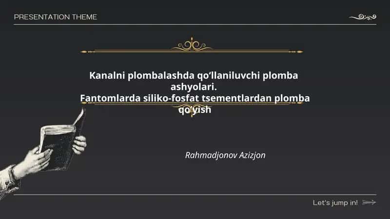 Kanalni plombalashda qoʻllaniluvchi plomba ashyolari