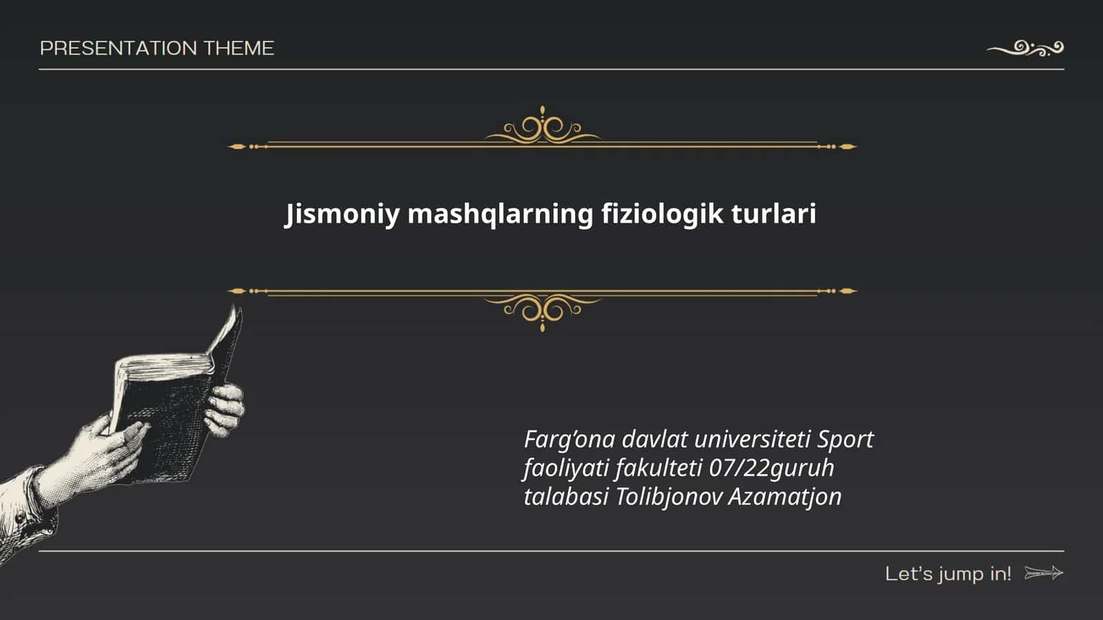 Jismoniy mashqlarning fiziologik turlari
