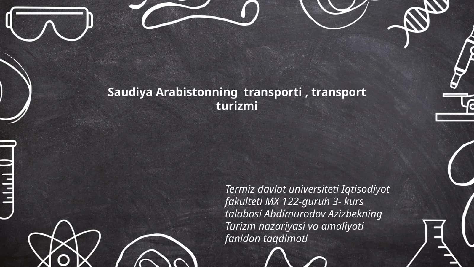 Saudiya Arabistonning transporti, transport turizmi