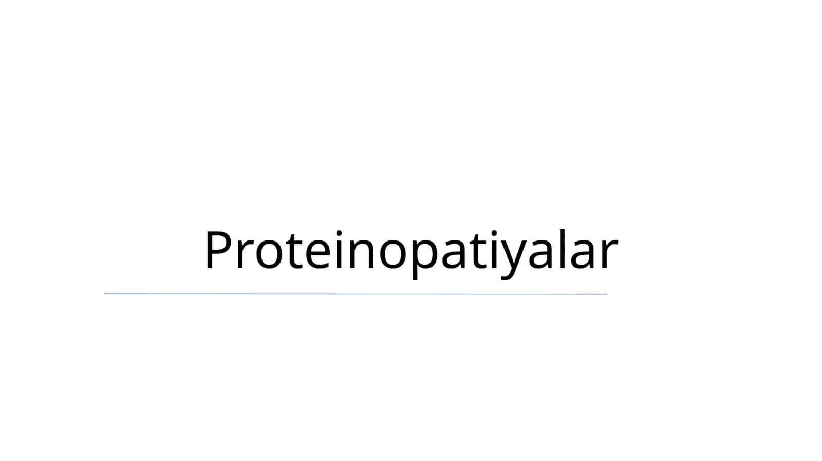 Proteinopatiyalar