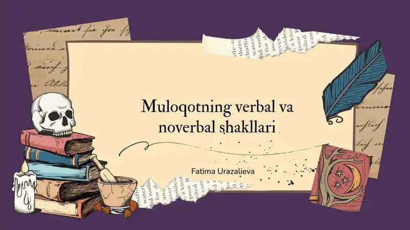 Muloqotning verbal va noverbal shakllari