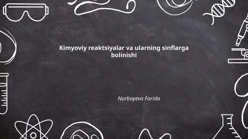 Kimyoviy reaktsiyalar