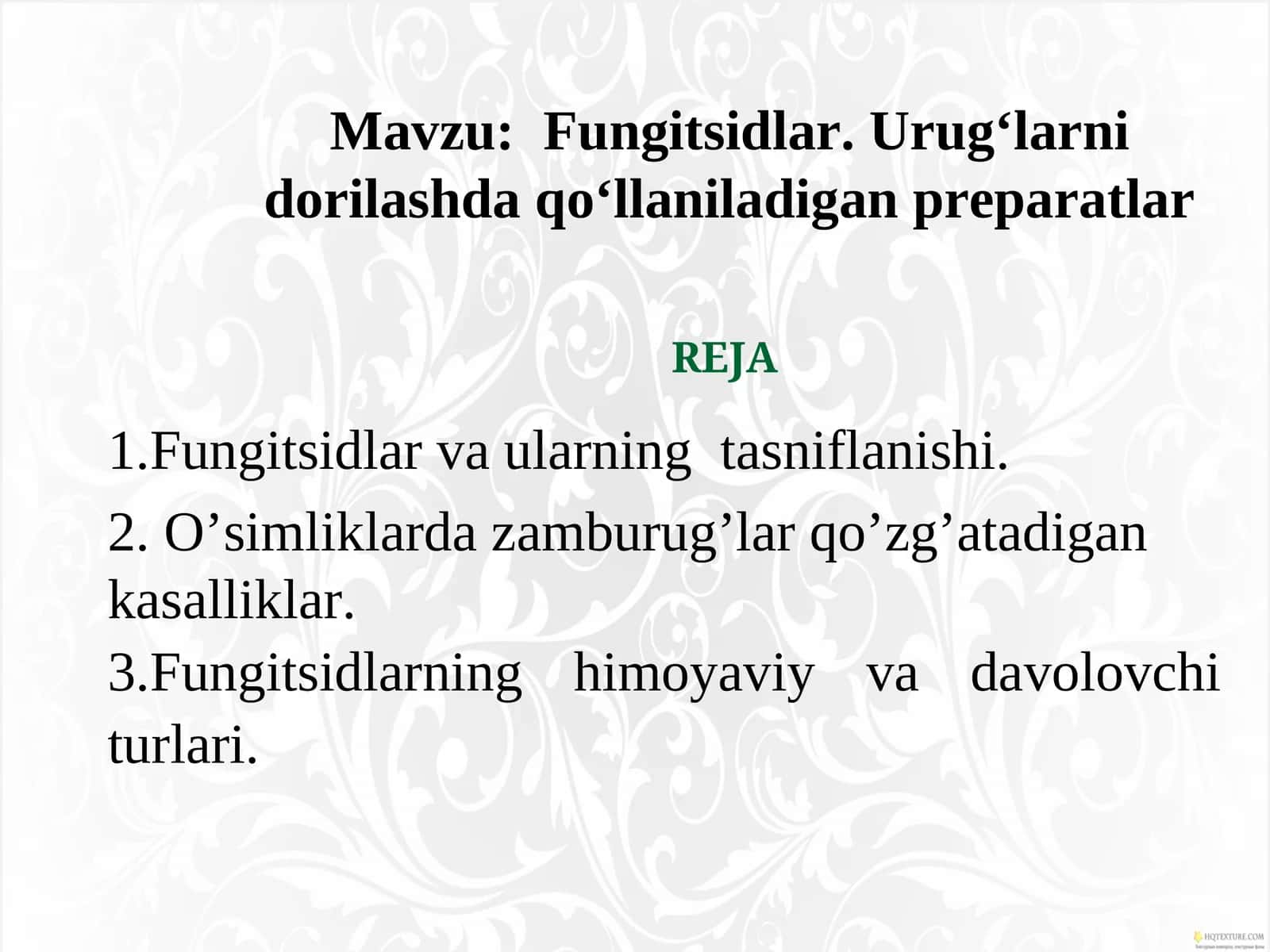 Fungitsidlar. Urug‘larni dorilashda qo‘llaniladigan preparatlar
