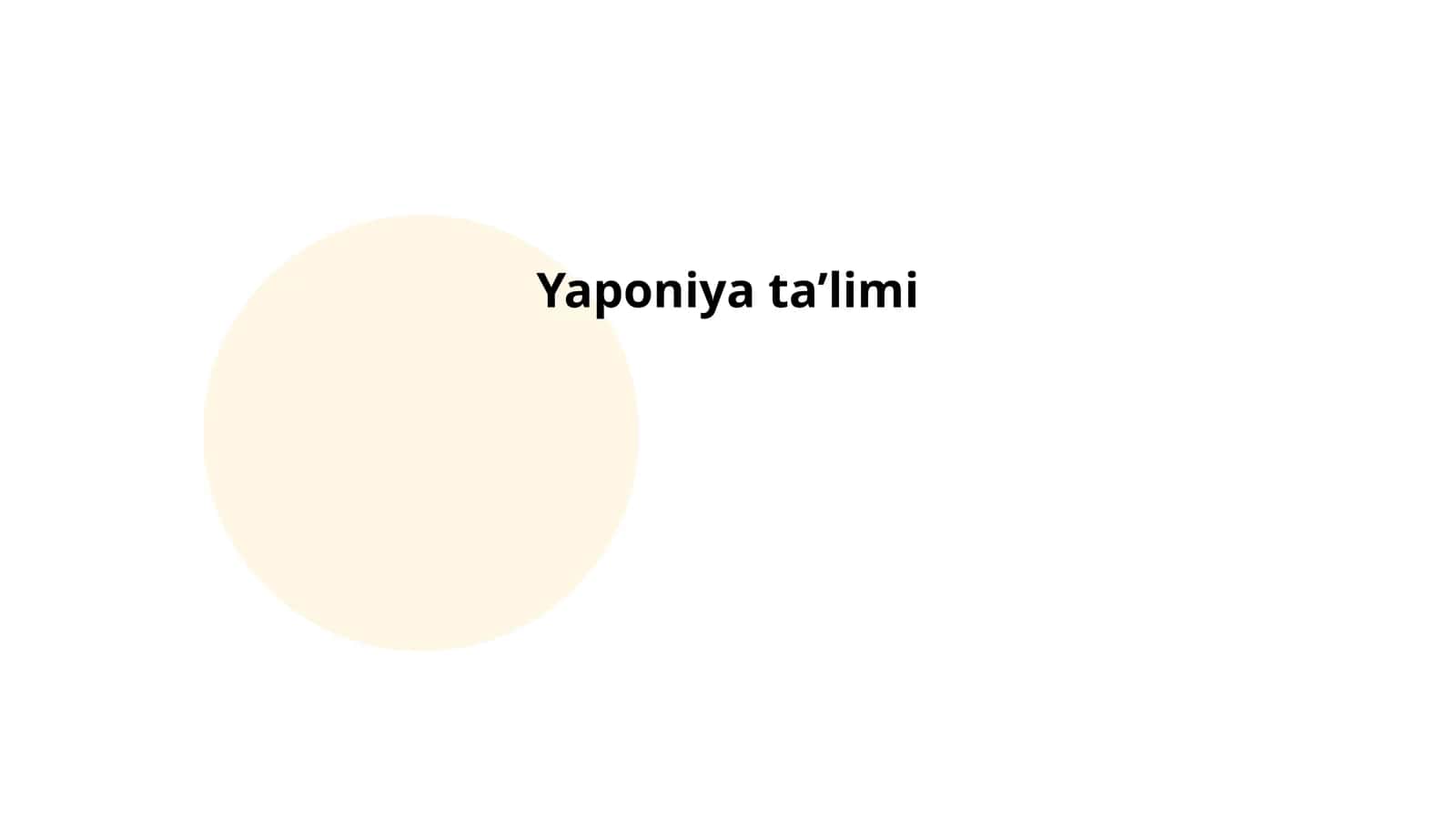 Yaponiya ta’limi