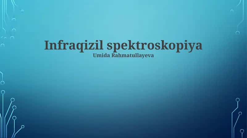 Infraqizil spektroskopiya