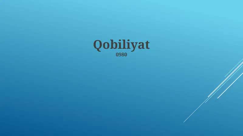 Qobiliyat
