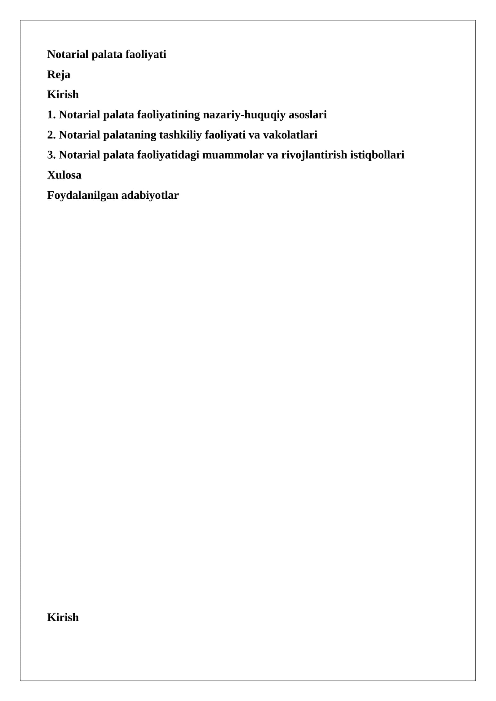 Notarial palata faoliyati