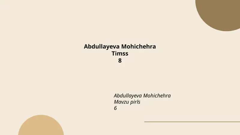 Abdullayeva Mohichehra