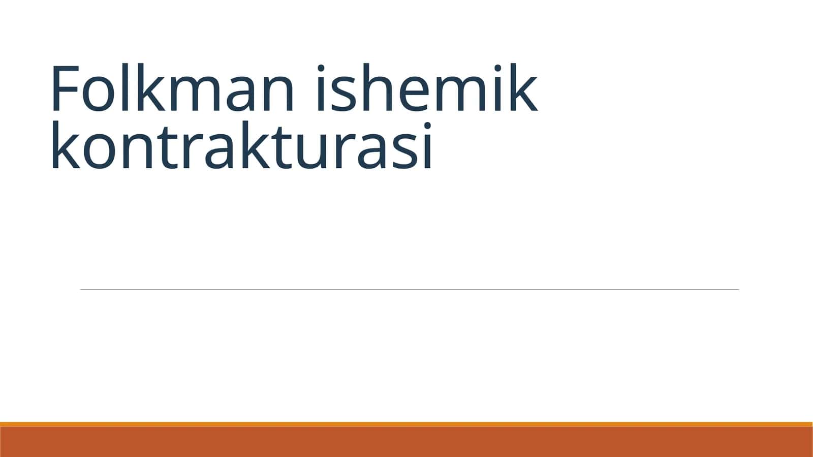 Folkman ishemik kontrakturasi