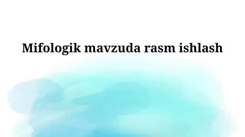 Texnikalar va uslublar