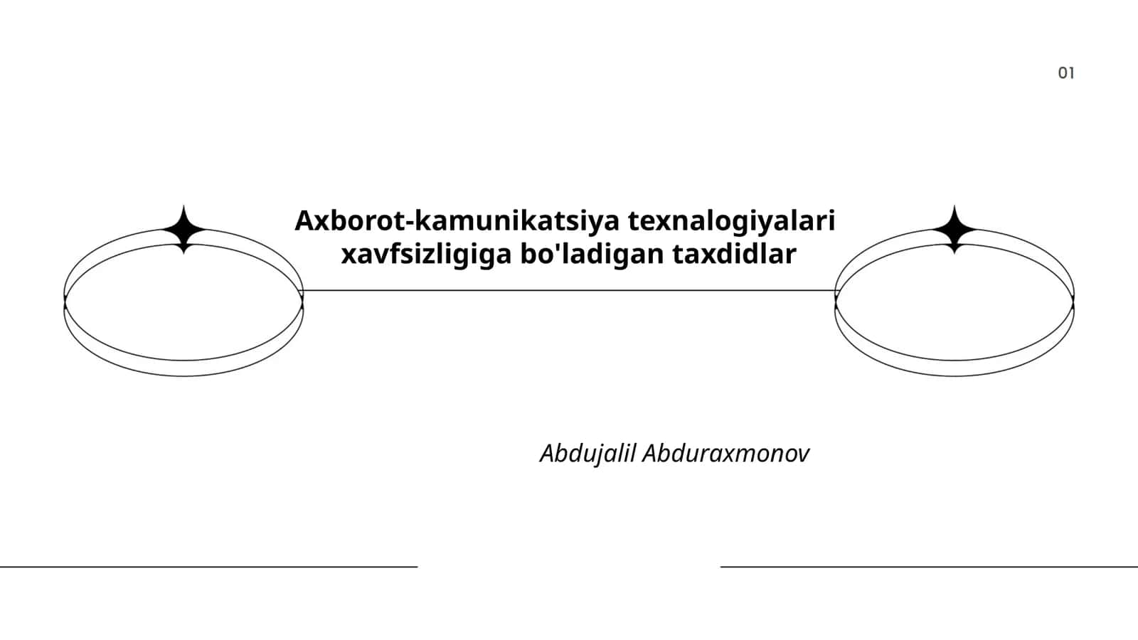 Axborot-kamunikatsiya texnalogiyalari xavfsizligiga bo'ladigan taxdidlar