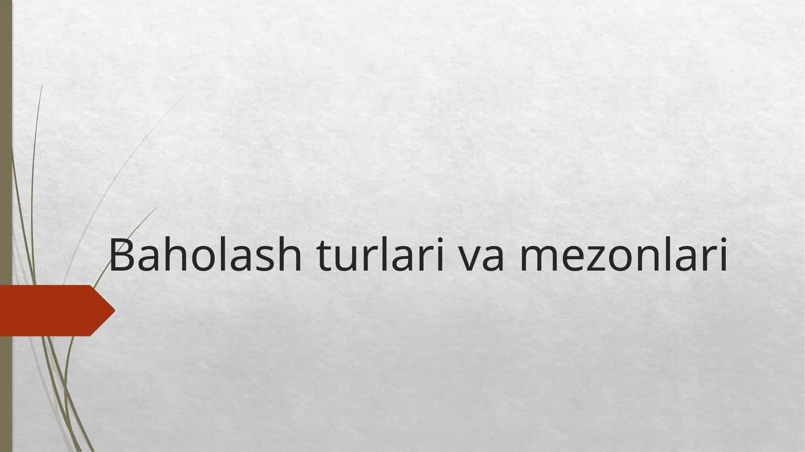 Bilimlarni tekshirish va baholash