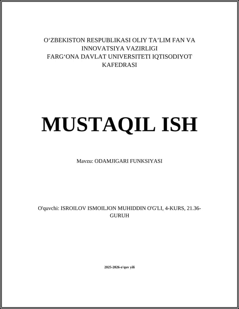Odam Jigarining Umumiy Anatomiyasi va Hujayra Tuzilishi