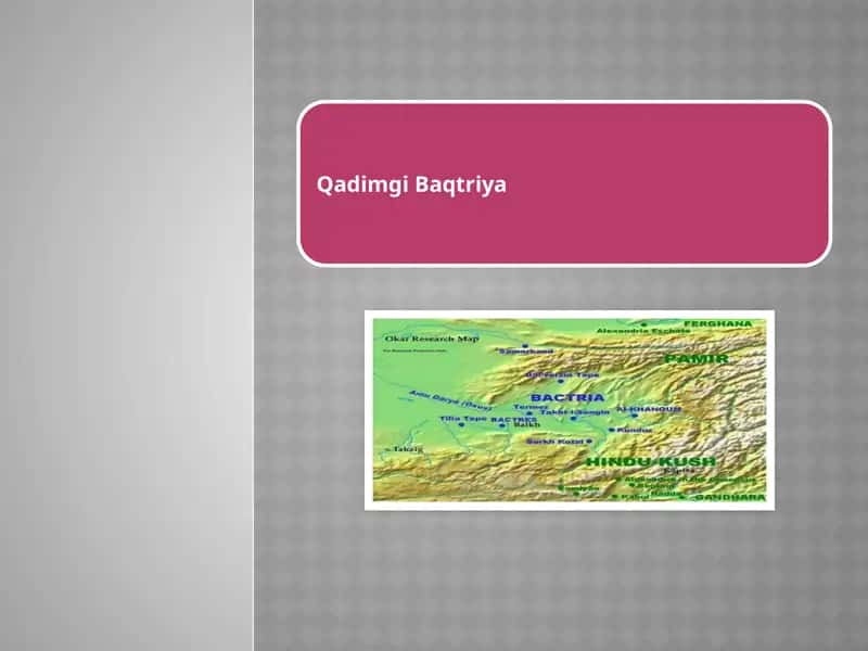 Qadimgi Baqtriya