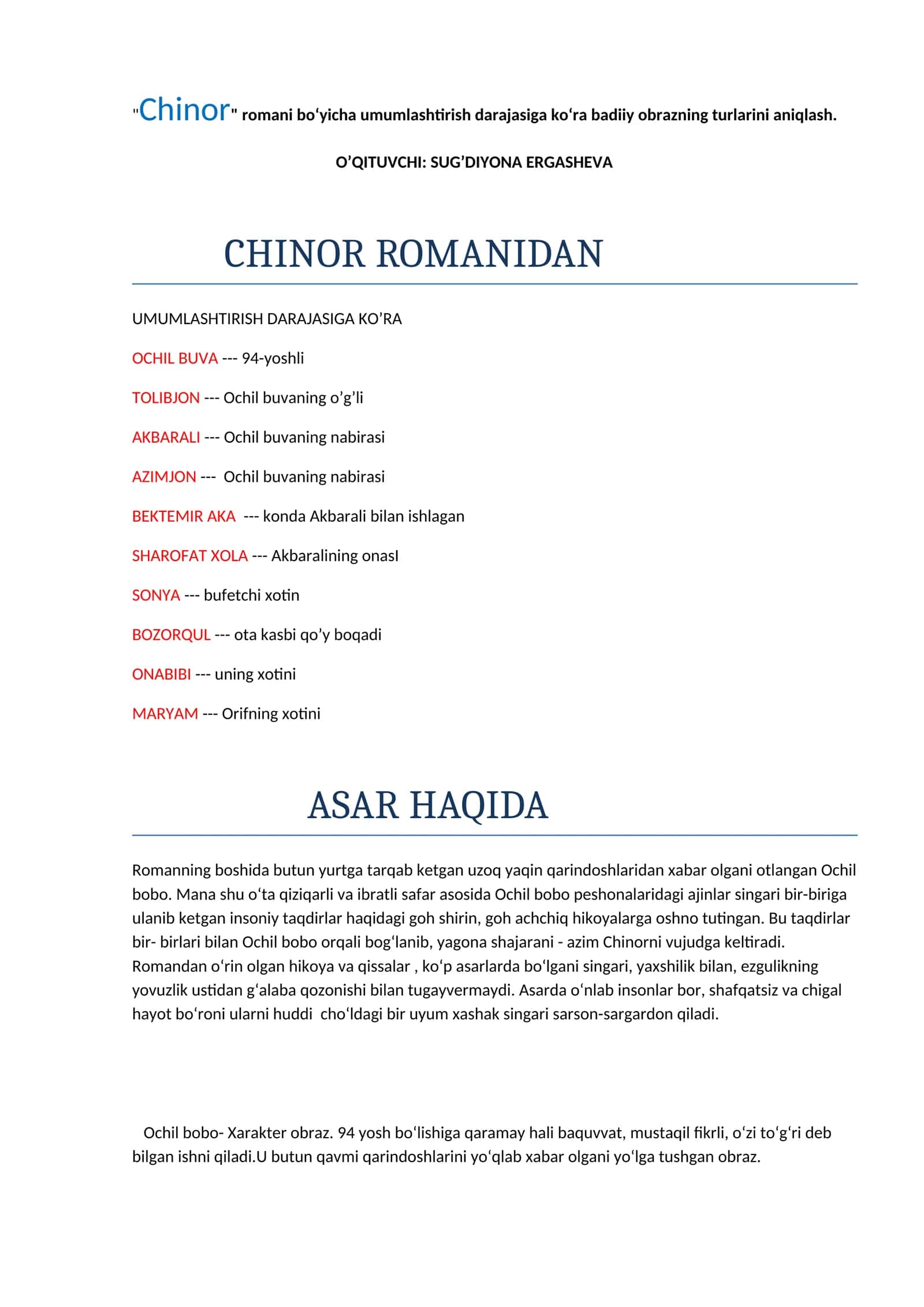 Chinor