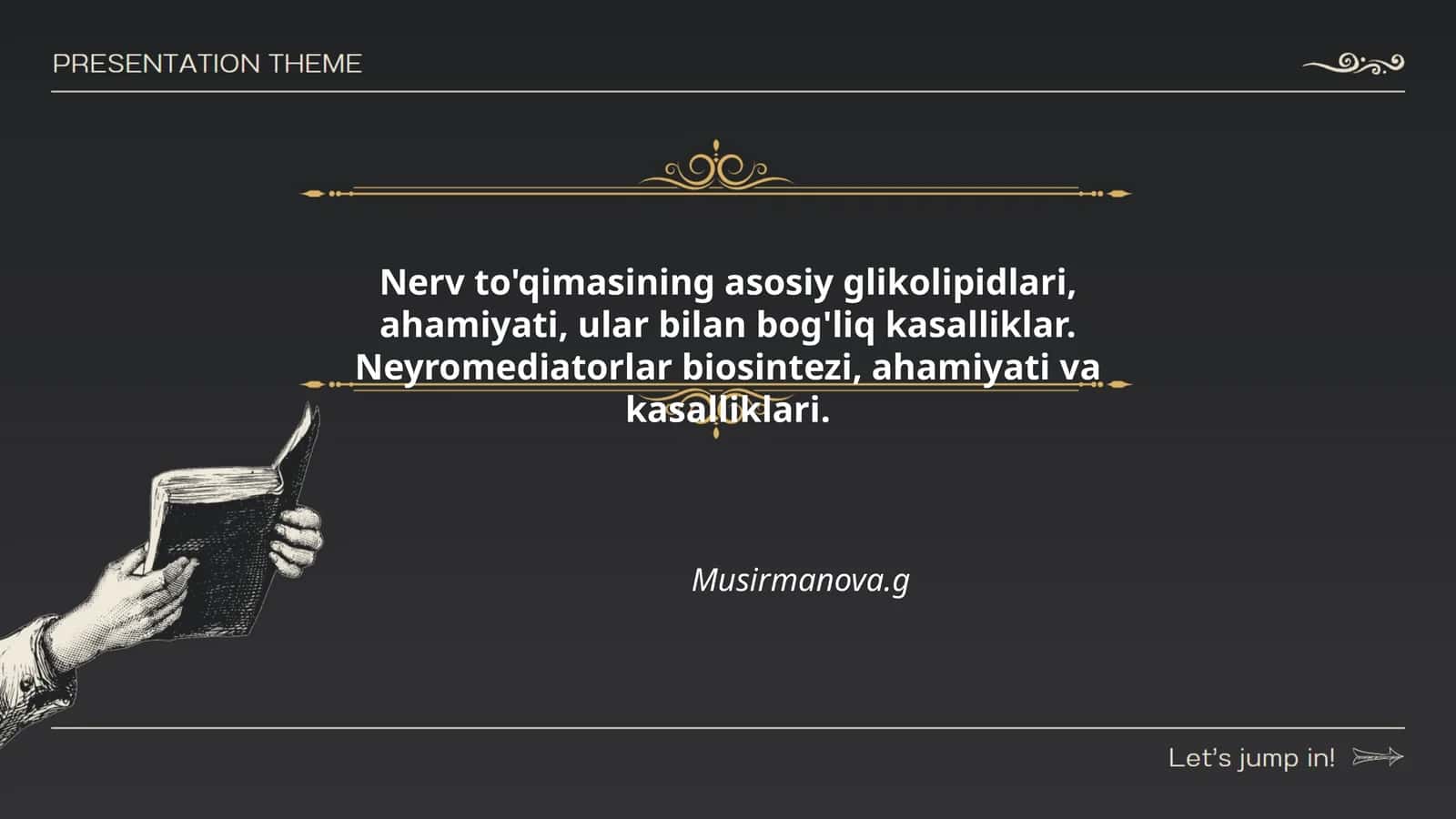 Nerv to'qimasining asosiy glikolipidlari