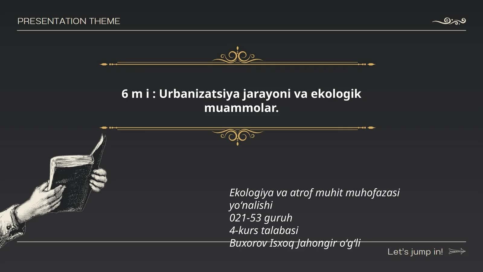 Urbanizatsiya jarayoni va ekologik muammolar