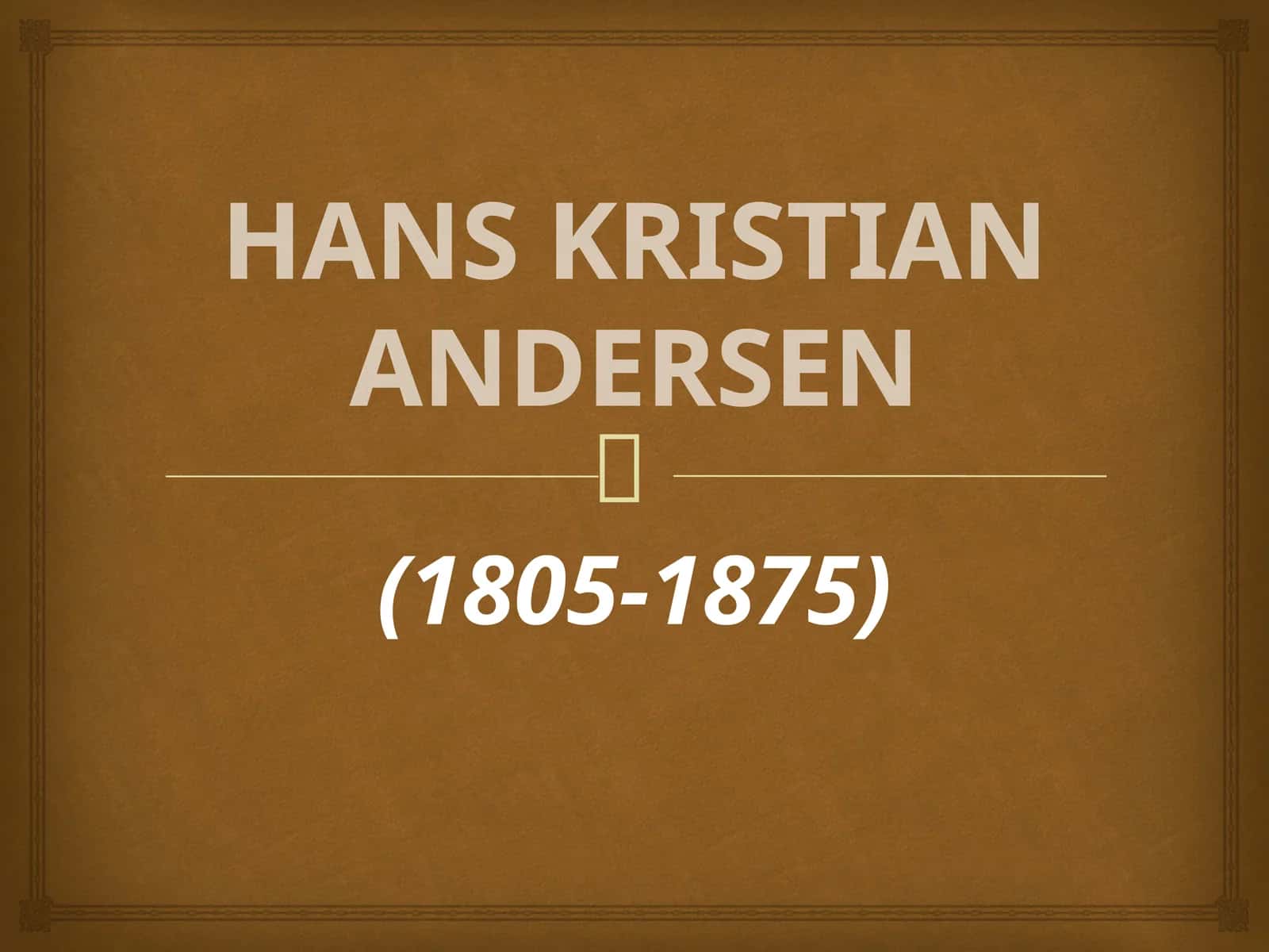 5-sinf Adabiyot Xans Kristian Andersen Bulbul ertagi dars taqdimoti