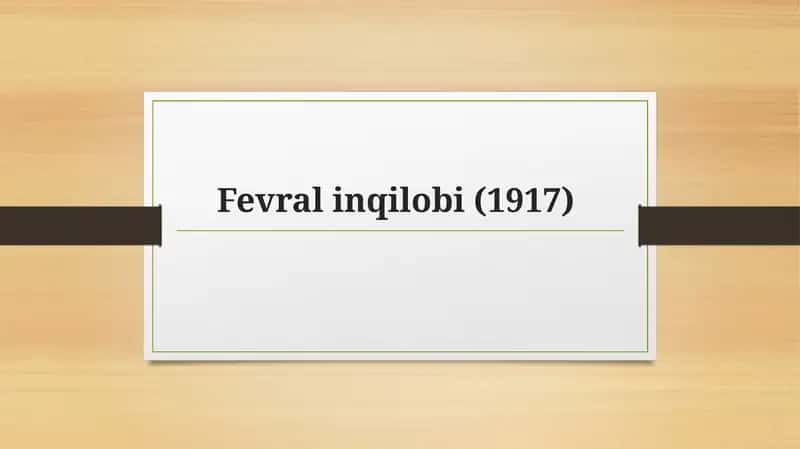 Fevral inqilobi(1917)