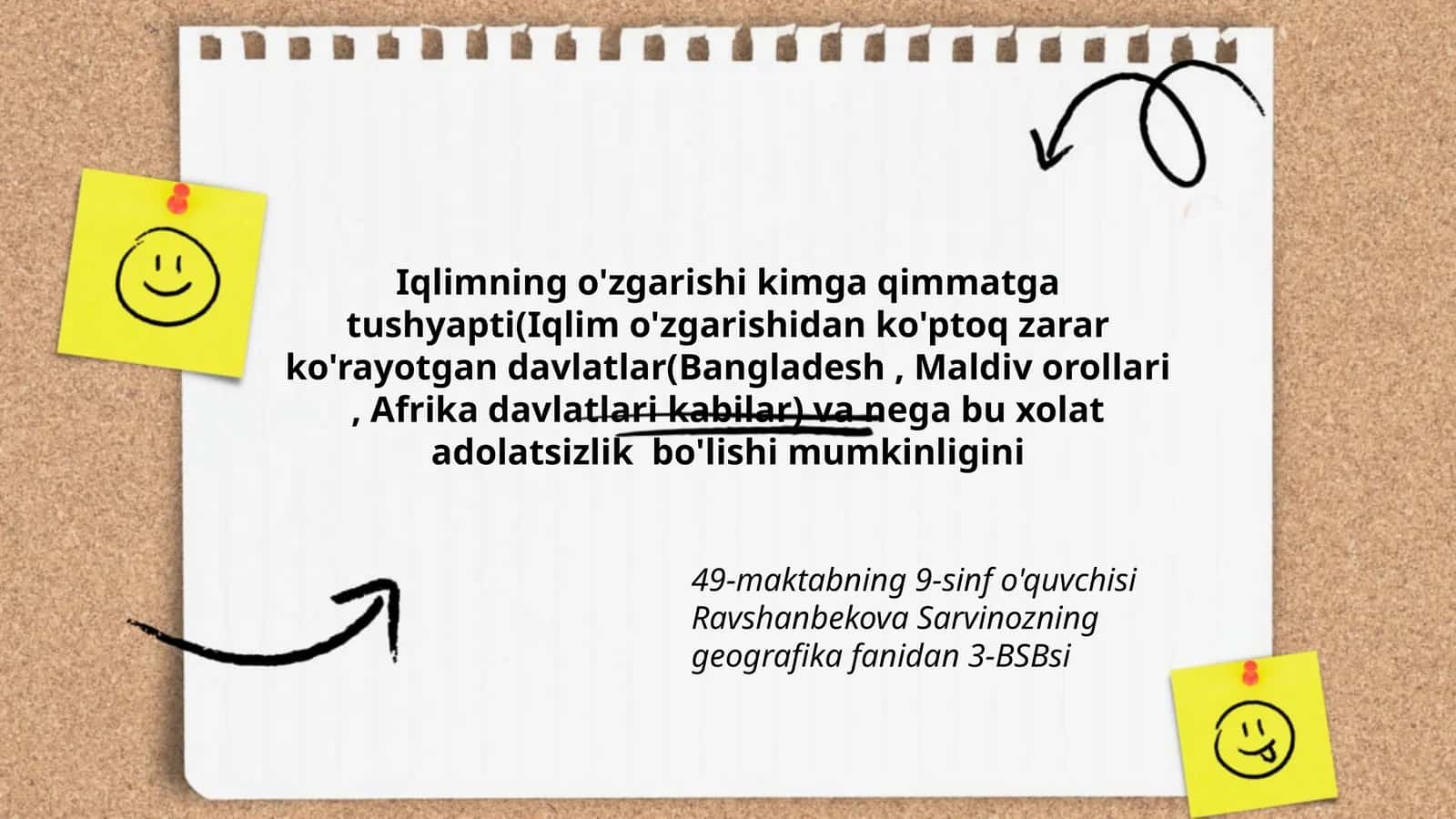 Iqlimning o'zgarishi