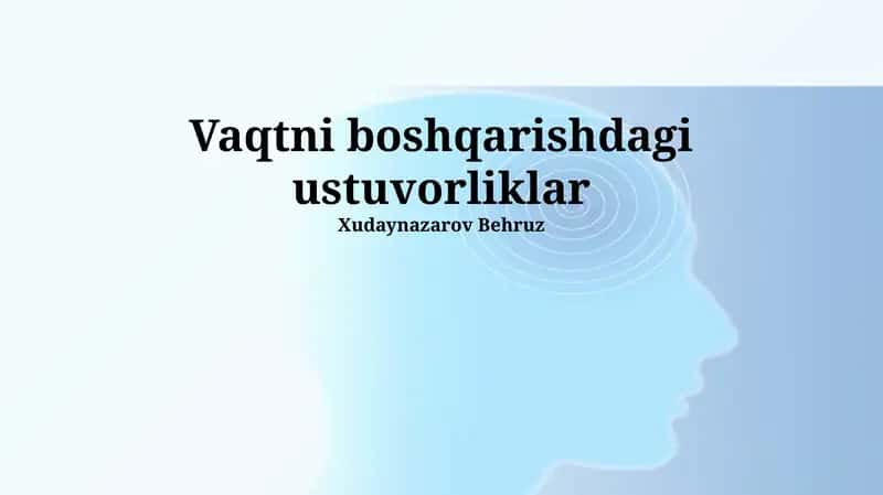 Ish va shaxsiy hayot muvozanati