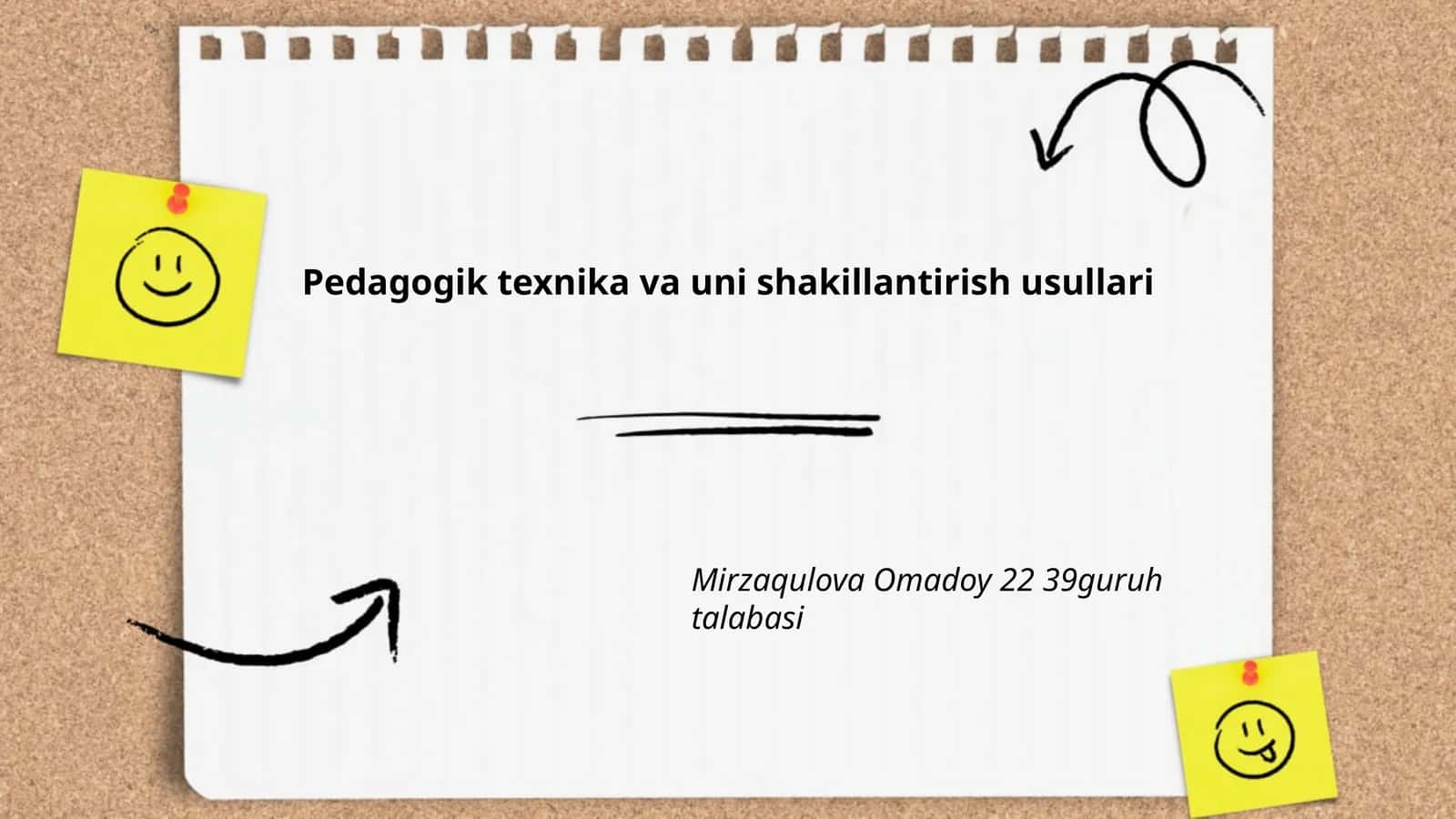 Pedagogik texnika va uni shakillantirish usullari