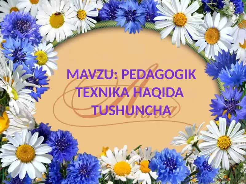 Pedagogik texnika