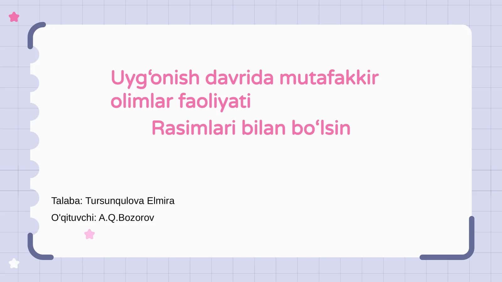 Uyg‘onish davrida mutafakkir olimlar faoliyati