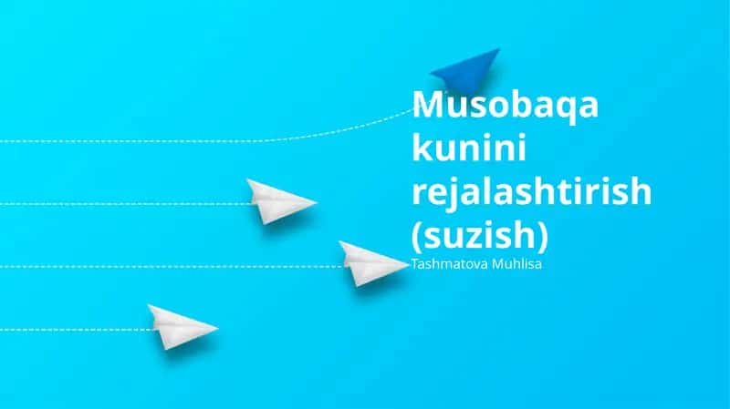 Musobaqa kunini rejalashtirish asoslari