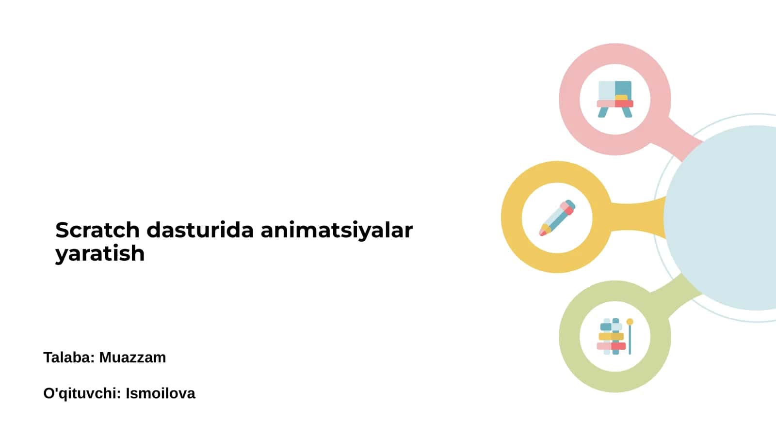 Scratch dasturida animatsiyalar yaratish