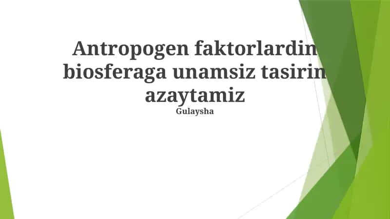 Global' isınuw ha'm klimat o'zgerisler