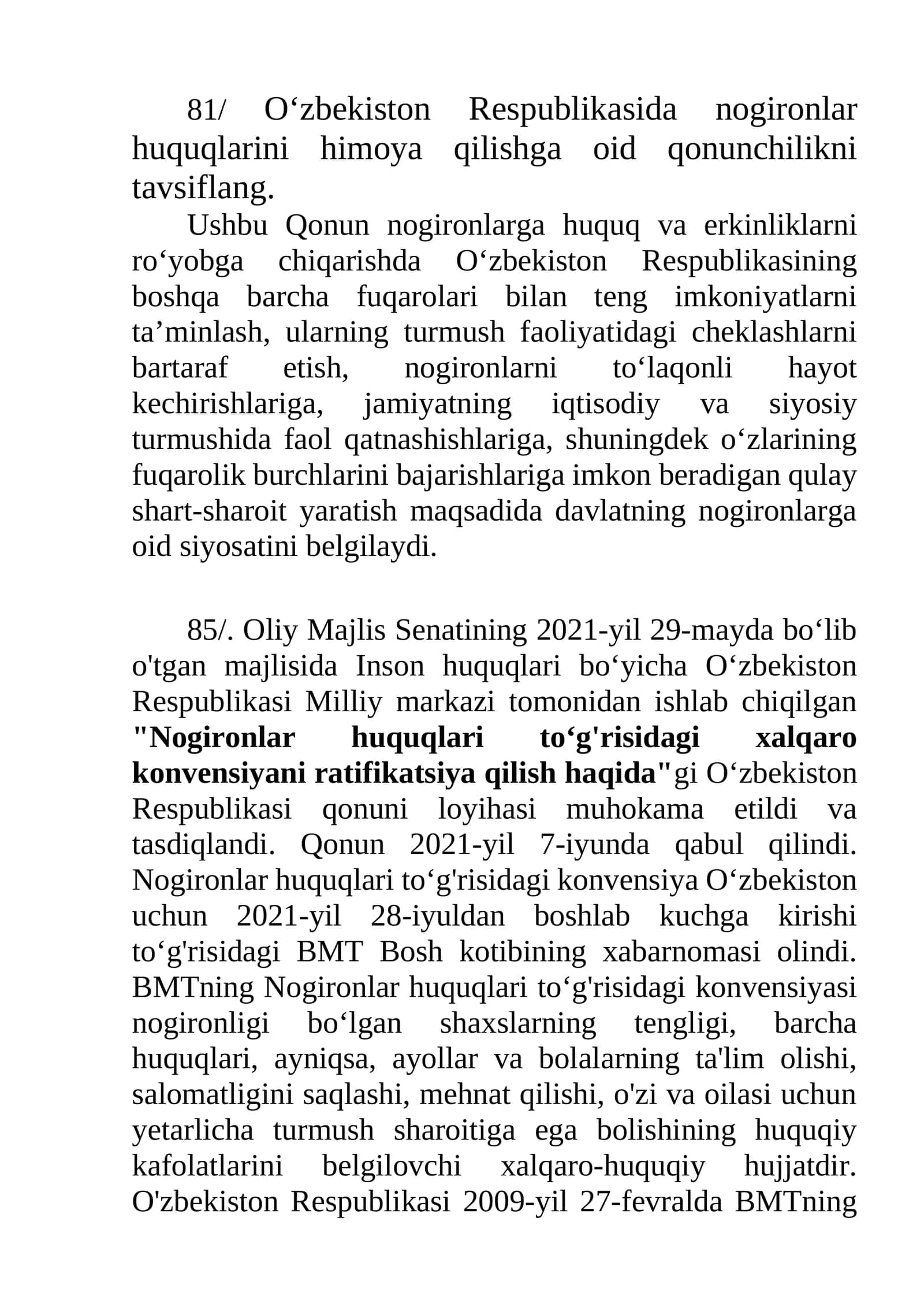 Nogironlar huquqlari himoyasi